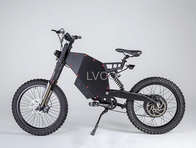 LVCO fat enduro stealth bomber electric bike 72v 3000w off road ebike
