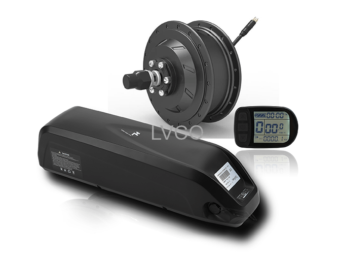 LVCO brushless geared motor 16-28inch 36v 350w conversion kit ebike with lithium battery